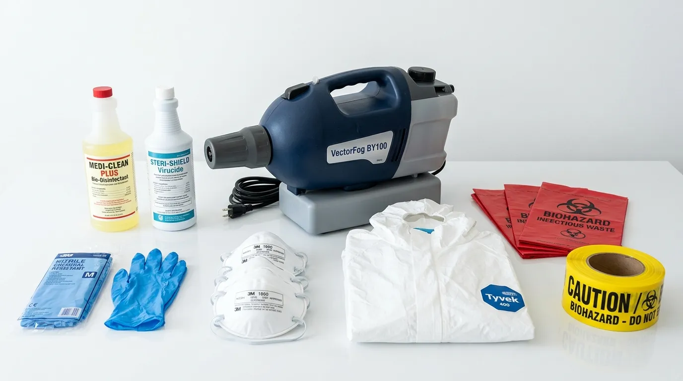 Professional biohazard remediation crew working in Ridgefield Park